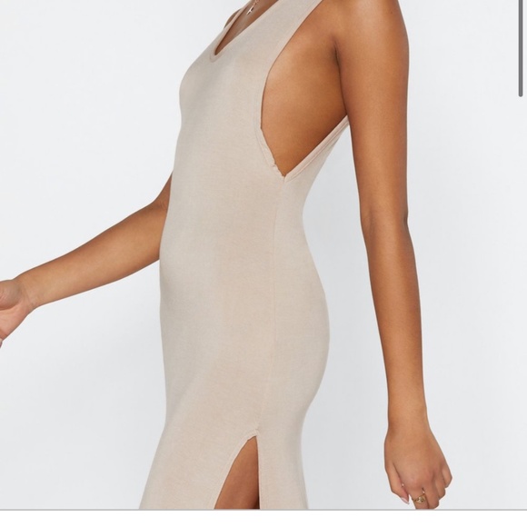 NWT Nasty Gal sexy Black maxi with side slits “my ride or side” midi dress Sz 6 - Picture 10 of 13